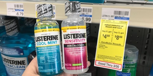 Three Better Than FREE Listerine Mouthwash Products After CVS Rewards