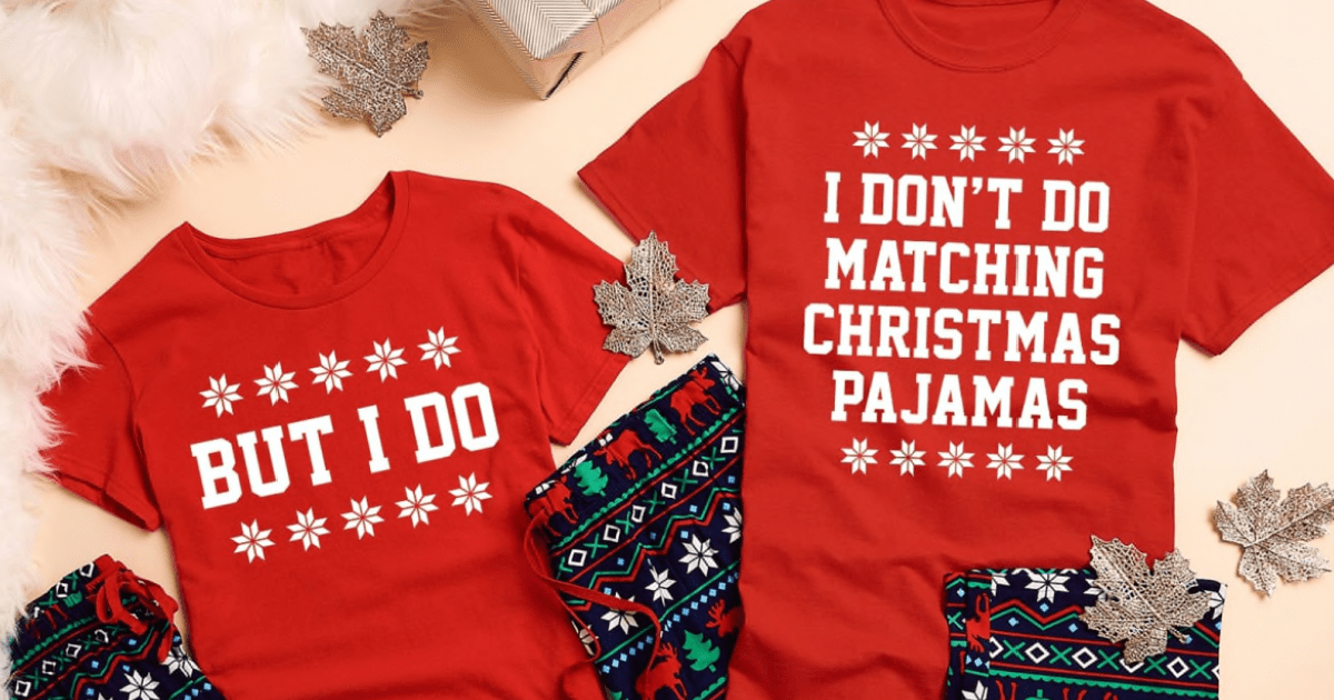 jane family christmas pajamas for those who don't really want to match