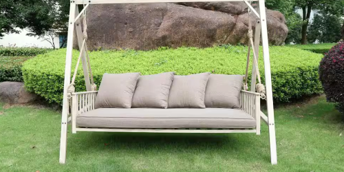 Up to 75% Off Home Depot Patio Furniture | Outdoor Swing w/ Cushions Only $249 Shipped