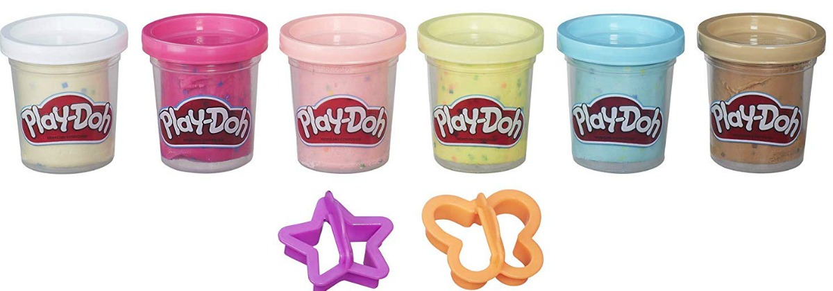 Play-Doh Confetti Compound Collection 6 PK With 2 Tools for sale online 