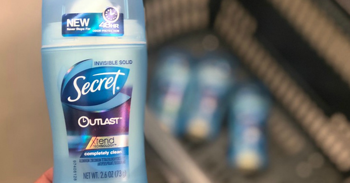 Secret Antiperspirant & Deodorant 3Pack Just 4.99 (Only 1.66 Each