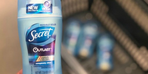 Secret Antiperspirant & Deodorant 3-Pack Just $4.99 (Only $1.66 Each) – Ships w/ $25 Amazon Order