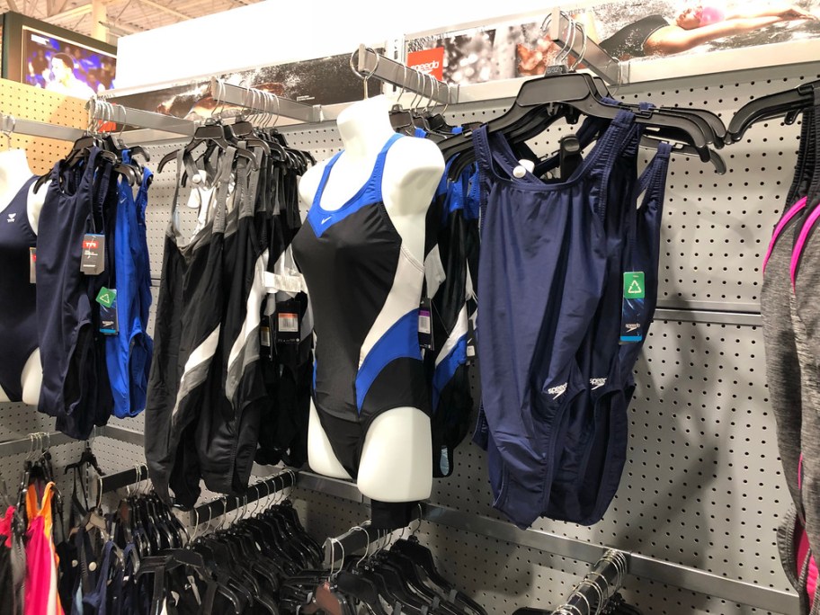 Speedo Swimsuits in a store