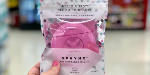 Sphynx Women’s 3-in-1 Portable Razor Only $9.74 at Target (Just Use Your Phone)