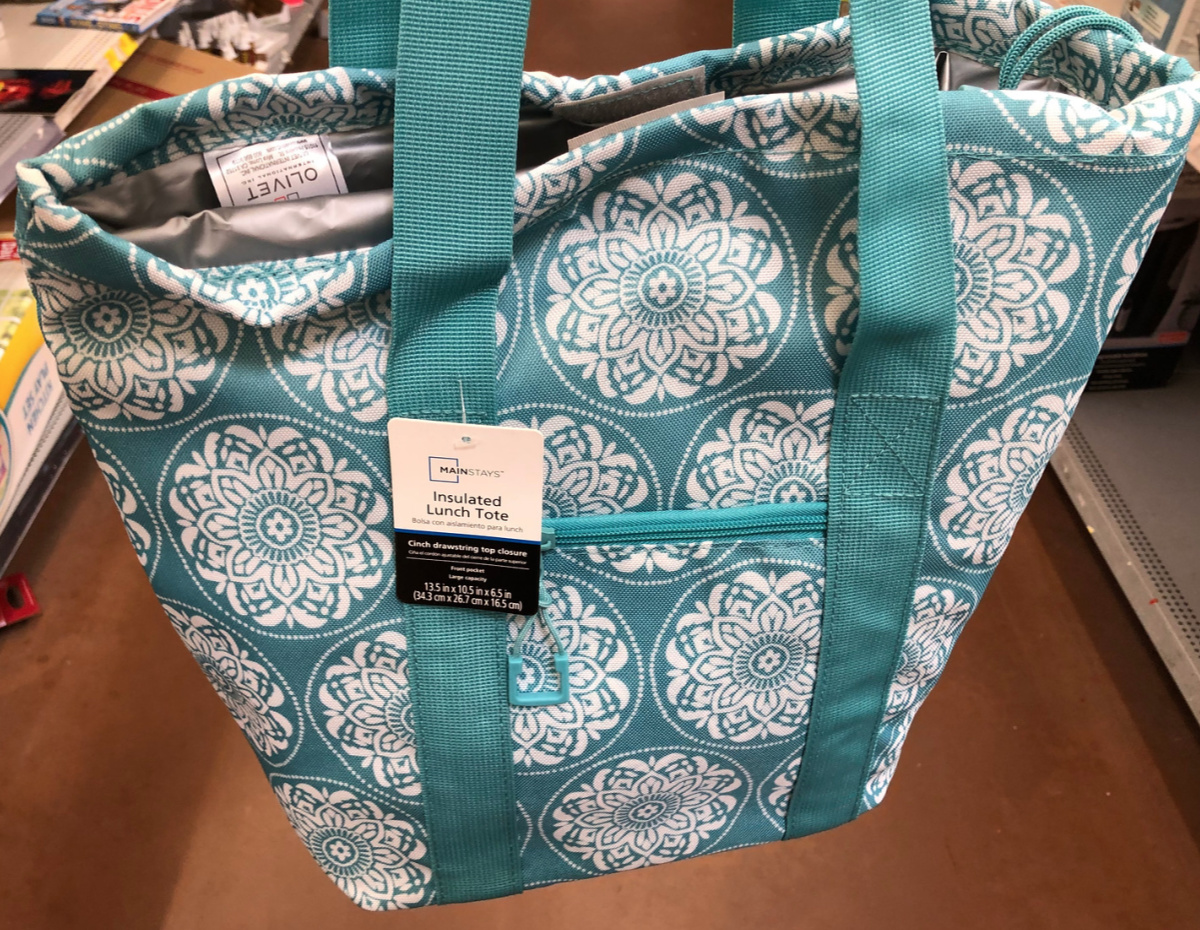 mainstays insulated lunch tote