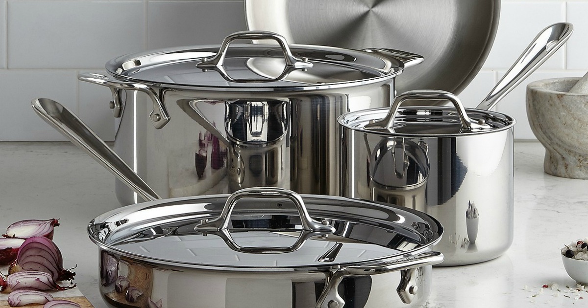 All-Clad 7-Piece Cookware Set Only $299.99 Shipped (Regularly $630 ...