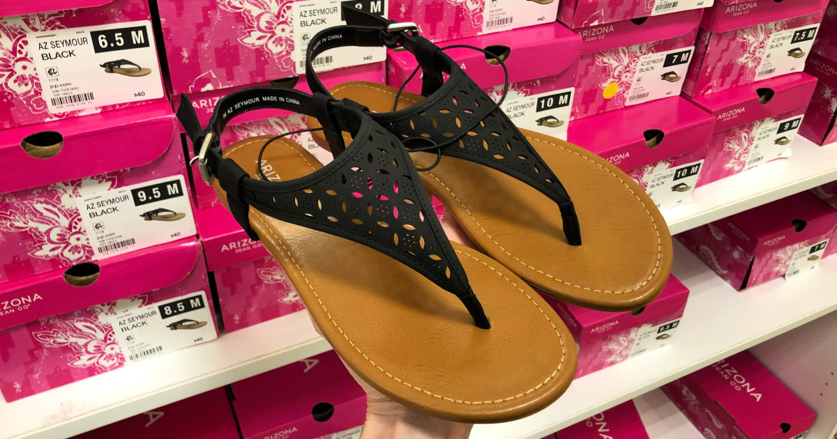 jcpenney gold sandals