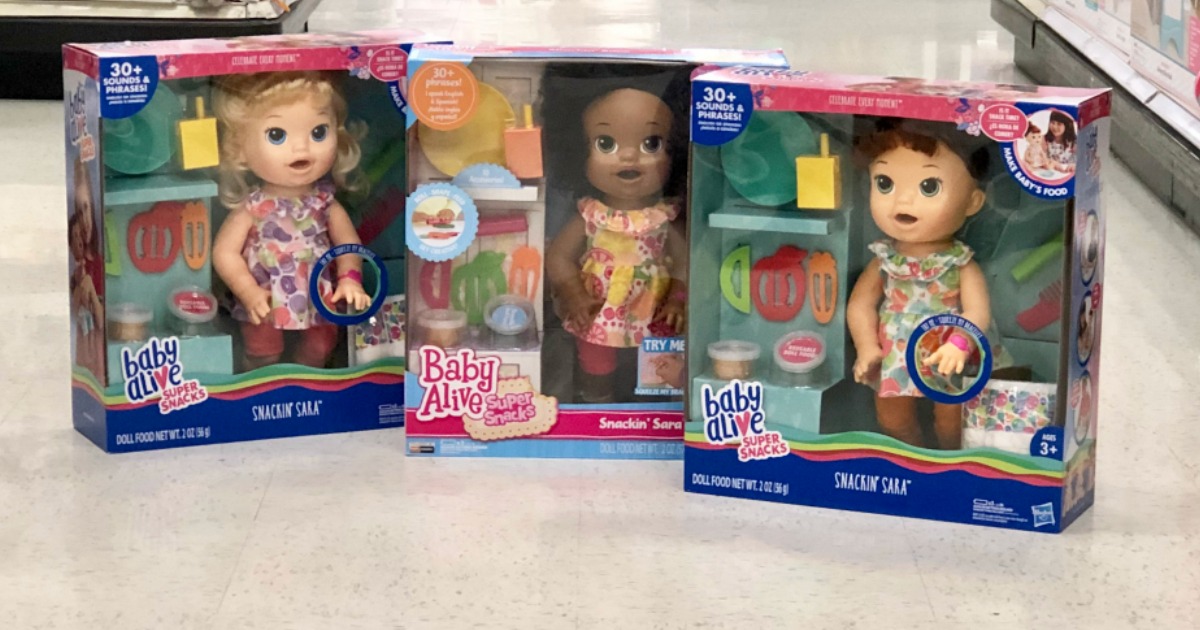 Baby alive deals snackin sara target