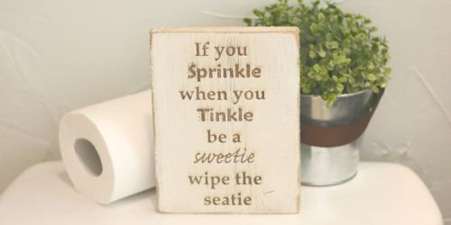 Fun Bathroom Signs as Low as $12.65 Shipped