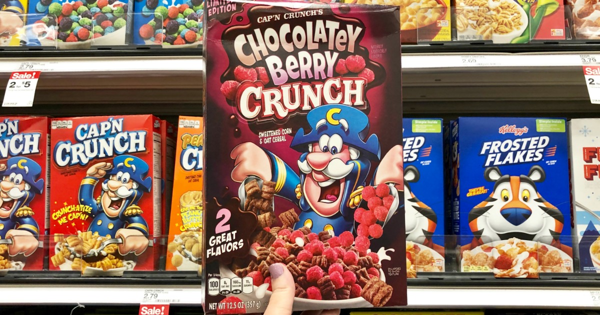 Cap'n Crunch Chocolatey Berry Cereal Only $1.50 at Target (Just Use Yo...