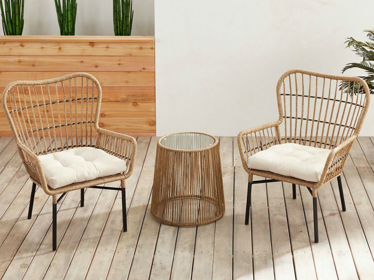 pier one wicker patio set