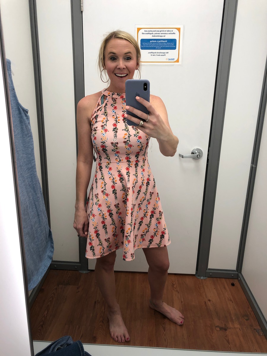 Collin wearing No Boundaries Walmart dress