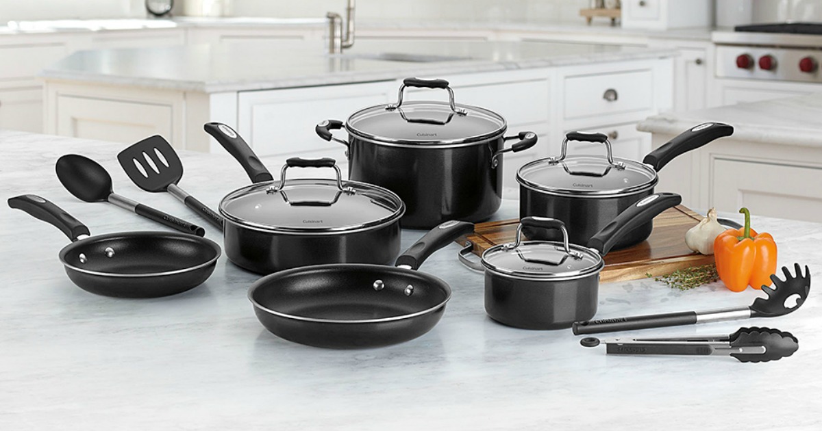 Cuisinart 14-Piece Nonstick Aluminum Cookware Set Only $59.99 ...