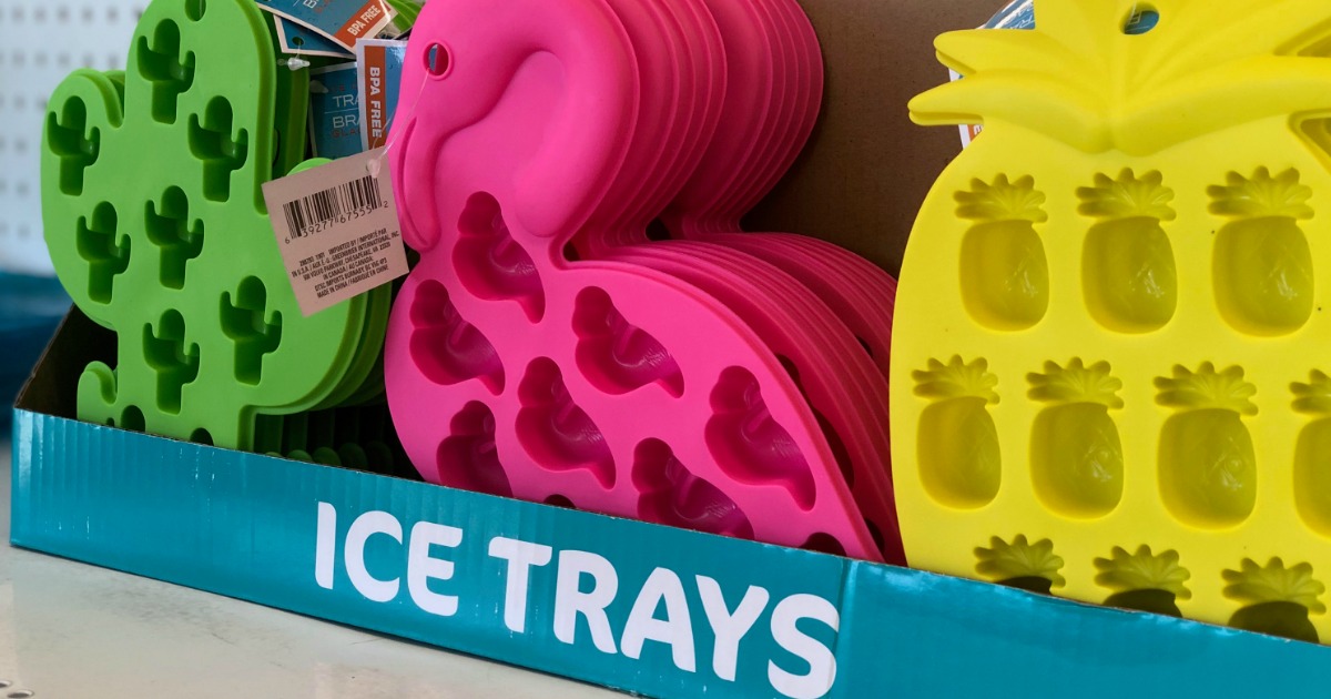 Colorful Silicone Ice Cube Trays Just $1 at Dollar Tree (Cactus, Pink  Flamingo & Pineapple)
