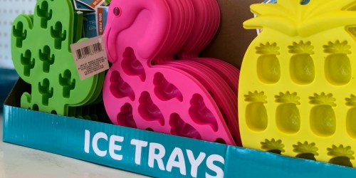 Colorful Silicone Ice Cube Trays Just $1 at Dollar Tree (Cactus, Pink Flamingo & Pineapple)