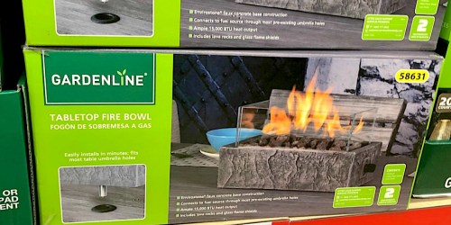 New Garden & Patio Finds at ALDI (Tabletop Fire Bowl, Adirondack Chairs & More)