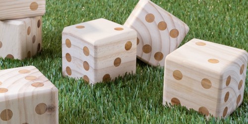 Giant Wooden Lawn Dice Only $17 Shipped