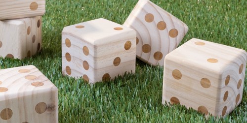 70% Off Giant Lawn Games at Zulily (Wooden Dice, Tic-Tac-Toe & More)