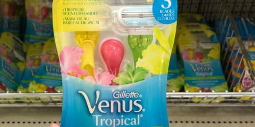 Gillette Venus Tropical 3-Count Razors Only $3.62 Shipped + More at Amazon