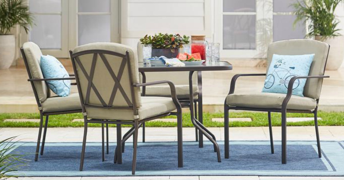 Hampton Bay Bradley 5 Piece Outdoor Dining Set W Cushions Only 129 At Home Depot Hip2save