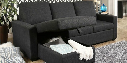 Sectional Sofa w/ Reversible Chaise AND Pullout Bed Only $399 Shipped (Regularly $855)