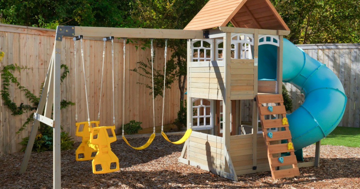 target playhouse with slide