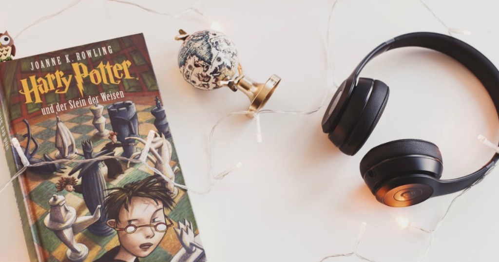 Harry Potter Book with headphones