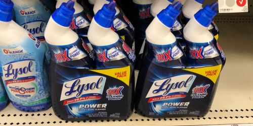 FOUR Lysol Toilet Bowl Cleaners Only $3 Shipped on Amazon