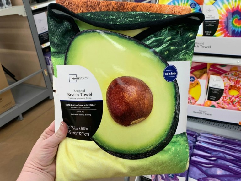 FUN Round Beach Towels Only 9.97 at Walmart (Avocado, Donut, Pizza & More)