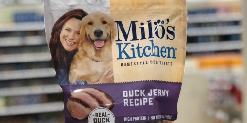 Amazon: Milo’s Kitchen Duck Jerky Recipe Dog Treats 15oz Bag Only $2.98 Shipped