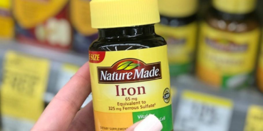 Up to 65% Off Nature Made Vitamins on Amazon | 180 Iron Tablets Only $3.57 Shipped