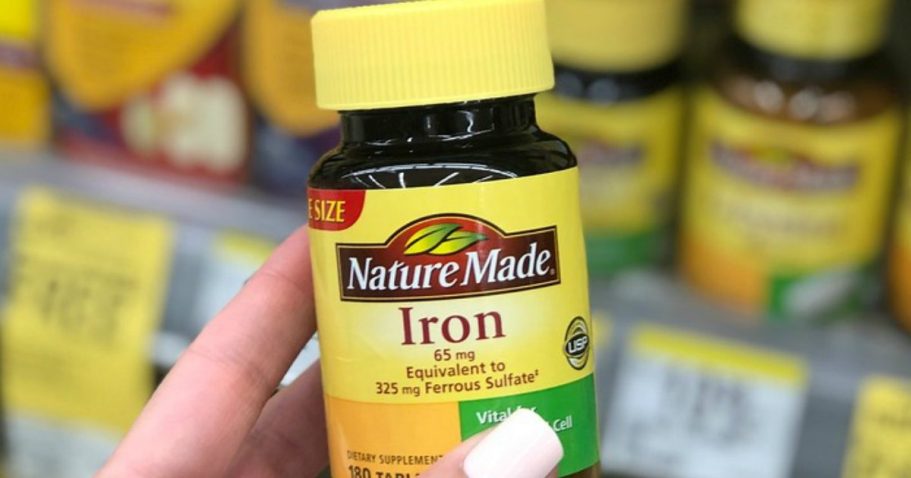 Up to 65% Off Nature Made Vitamins on Amazon | 180 Iron Tablets Only $3.57 Shipped