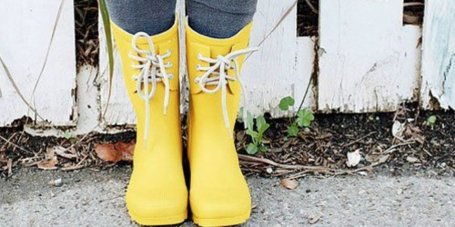 Women’s Lace Up Rain Boots Only $18.99 on Zulily (Regularly $47)