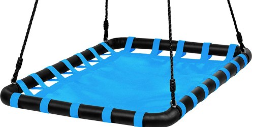 Giant Outdoor Heavy Duty Hanging Platform Swing Just $41.99 Shipped (Fun for Kids & Adults)