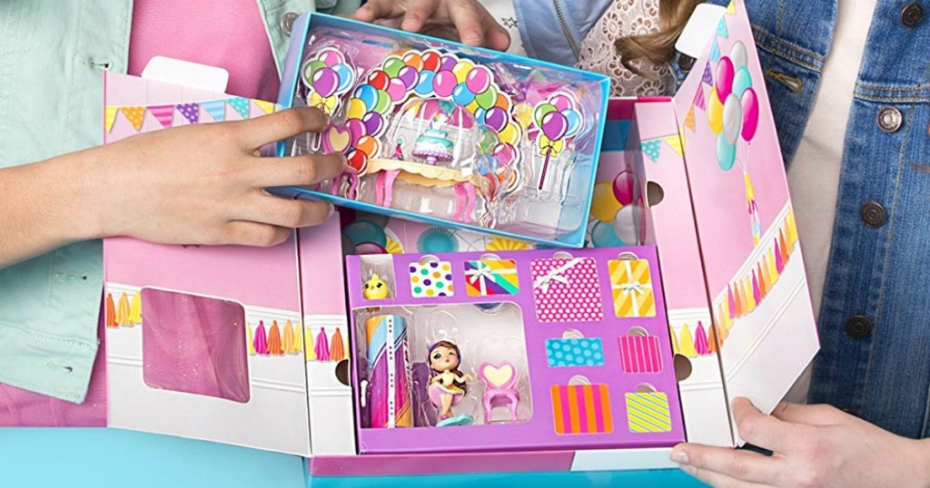 Party Popteenies Rainbow Unicorn Party Surprise Box Playset
