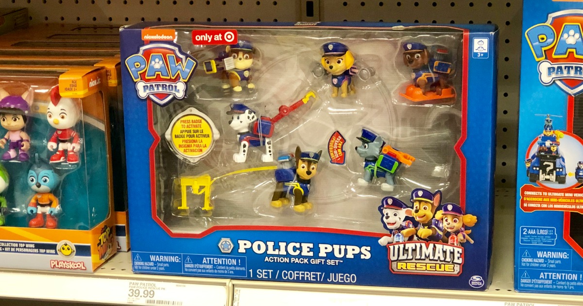 paw patrol ultimate police rescue figure pack gift set