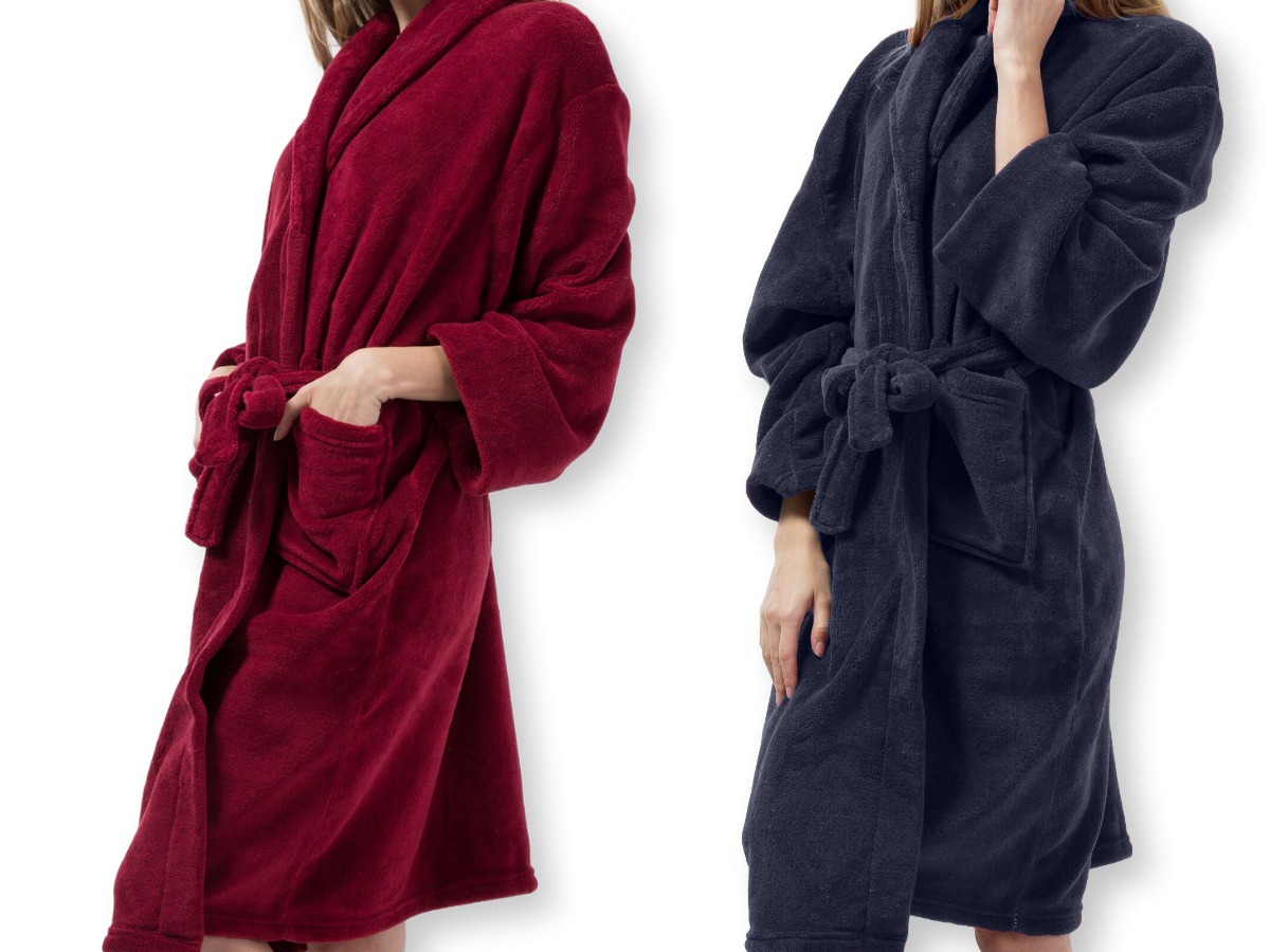 Women's Fleece Bathrobe Only 14.72 at Amazon