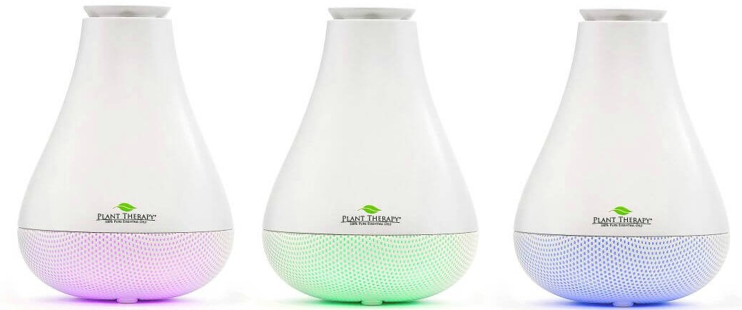 Plant Therapy NovaFuse USB Diffuser displaying LED colors