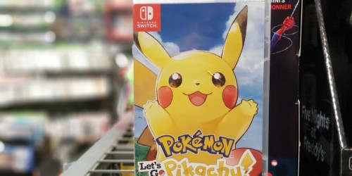 Pokémon Let’s Go, Pikachu! or Let’s Go, Eevee! Nintendo Switch Game + FREE SteelBook Just $44.99 Shipped