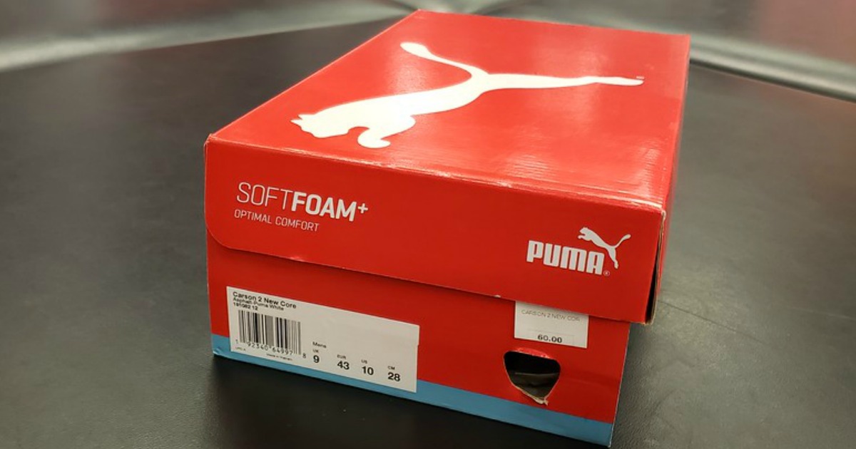puma shoe box