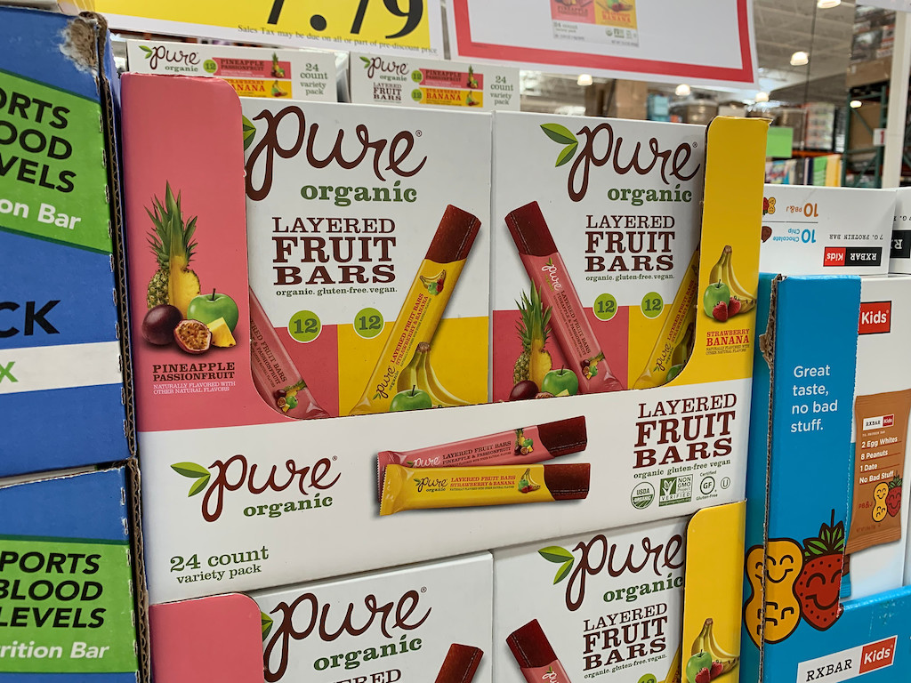 Pure Organic Layered Fruit Bars 