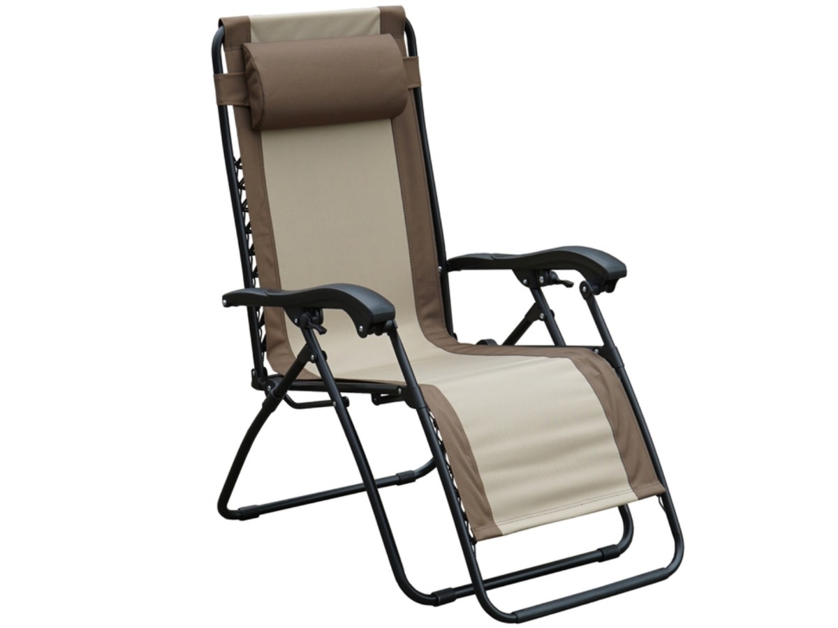 living accents black steel frame zero gravity relaxer