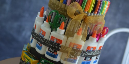 DIY School Supply “Cake” (Back to School Gift Idea)