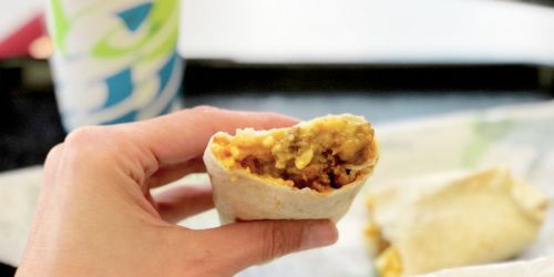 FREE Grilled Breakfast Burrito w/ ANY Purchase at Taco Bell