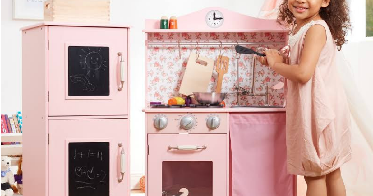 wooden country play kitchen