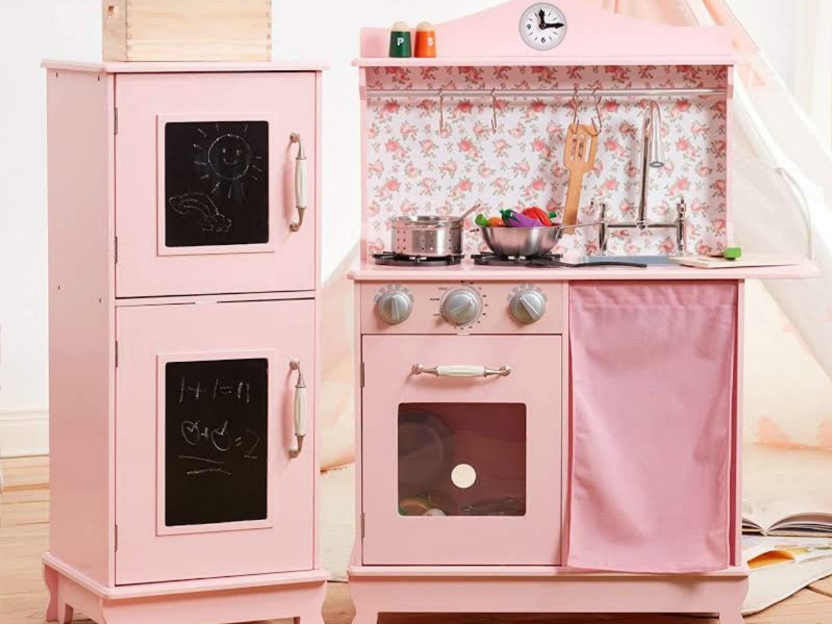 wooden country play kitchen