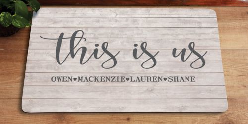 Personalized This is Us Doormat Only $9.99 at Walmart (Regularly $20) + More