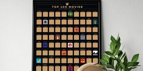 Top 100 Movies Scratch Off Poster Just $7.97 on Amazon (Regularly $16)