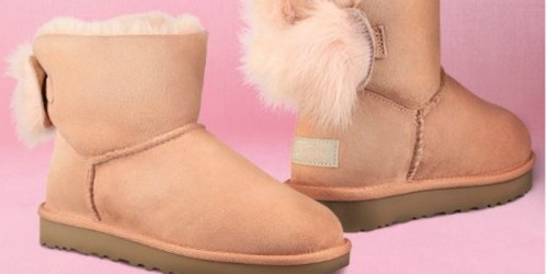 UGG Women’s Fluff Bow Suede Boots Only $64.99 at Zulily (Regularly $170)