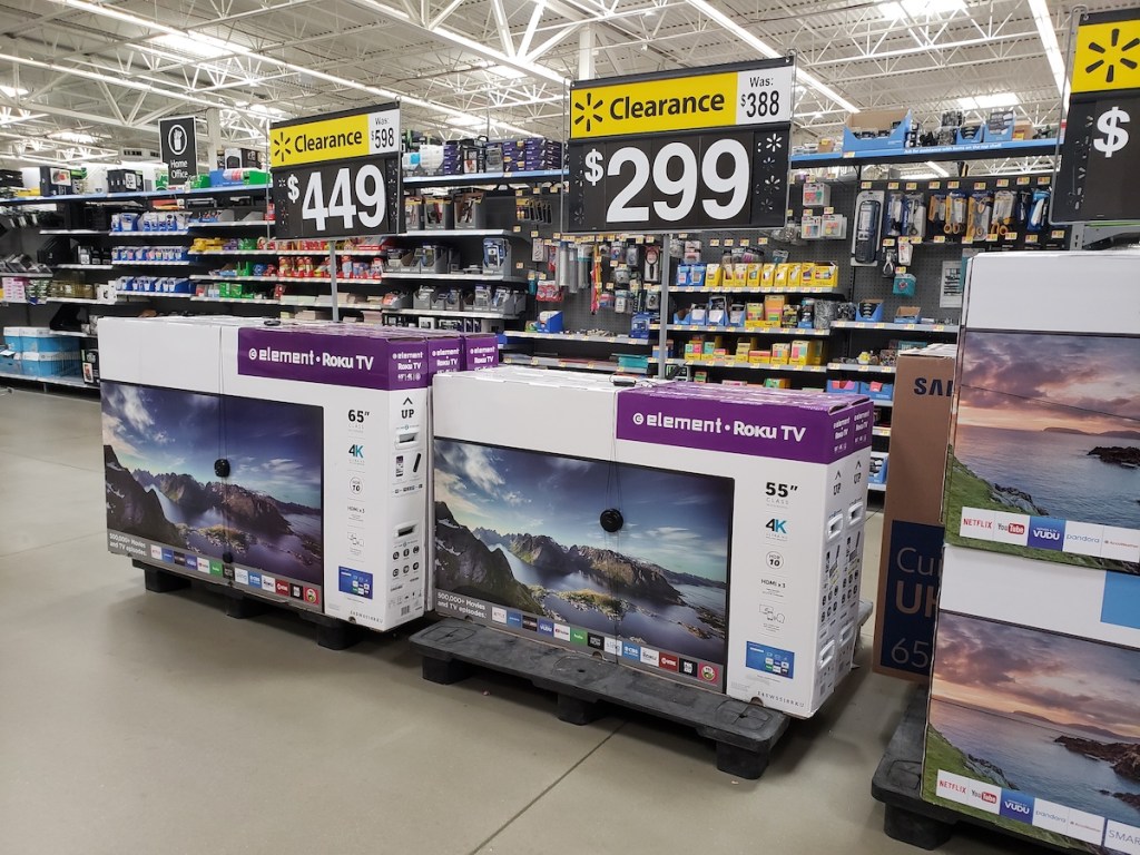 TVs at Walmart